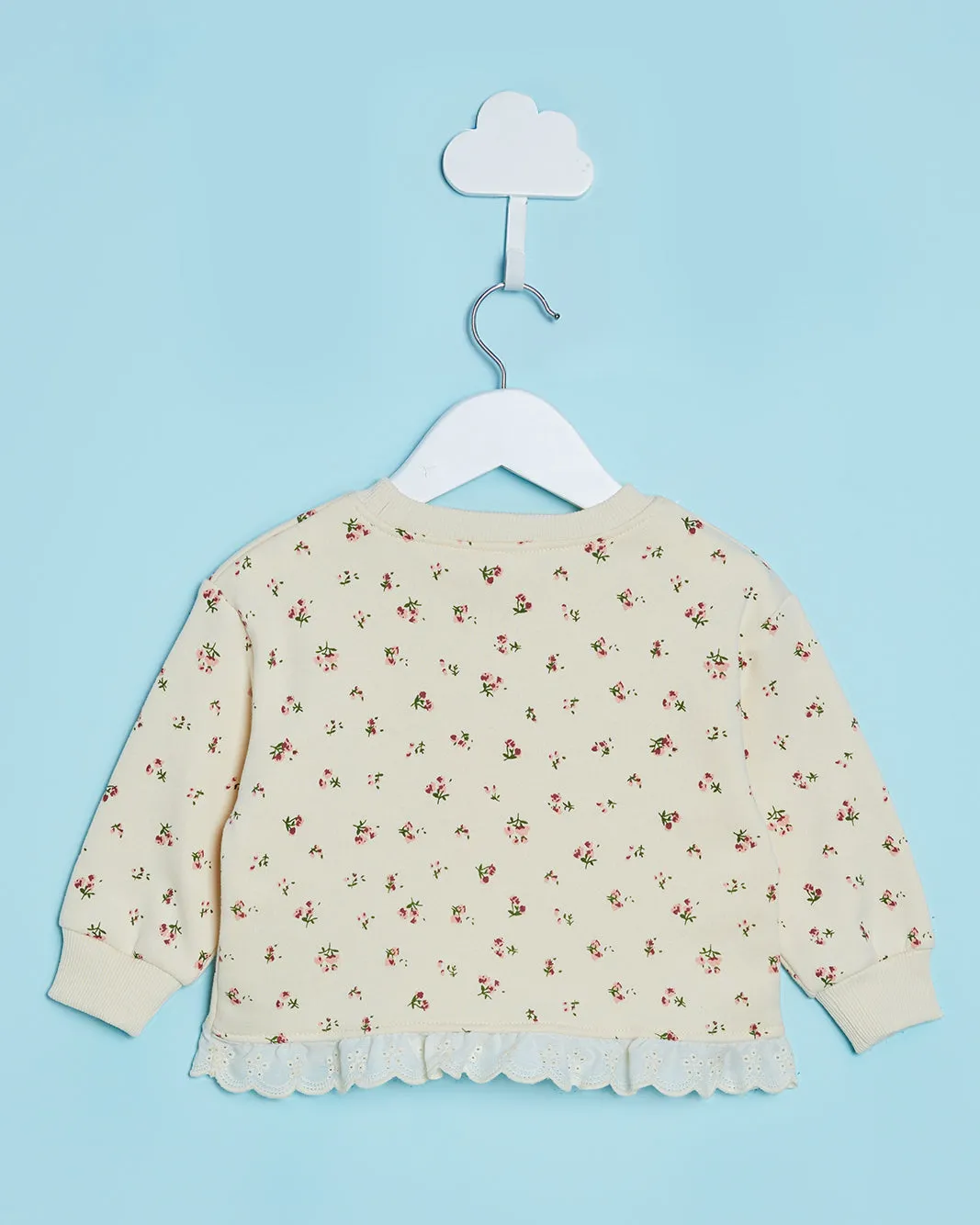 Infant Girls Cream Embellished Sweatshirt sold by Redtag product image thumbnail 3