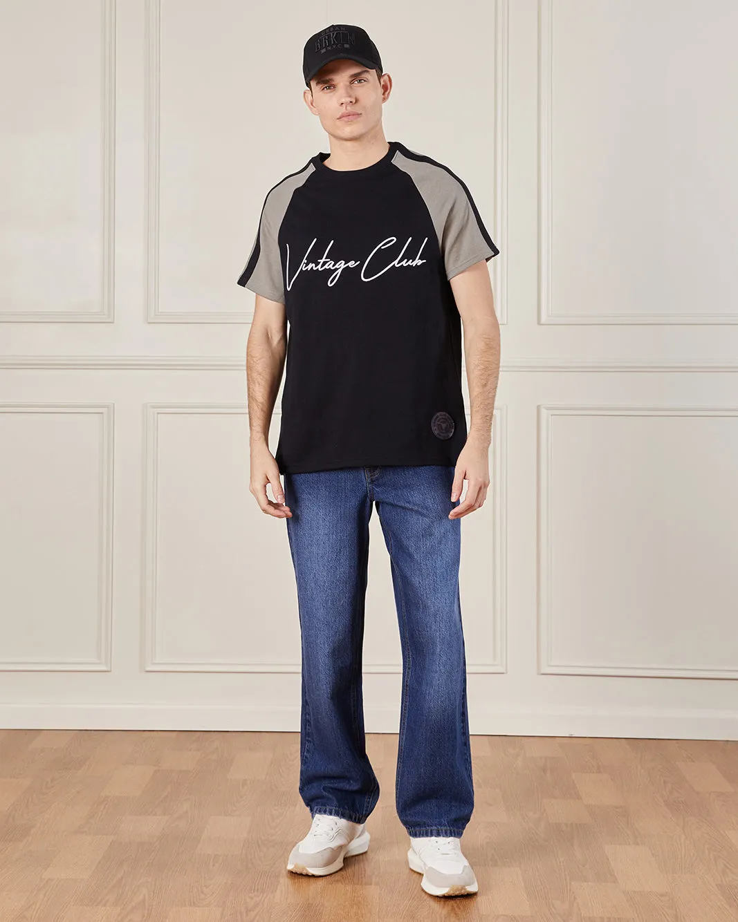 Men Black Pique Active T-Shirt sold by Redtag product image thumbnail 2
