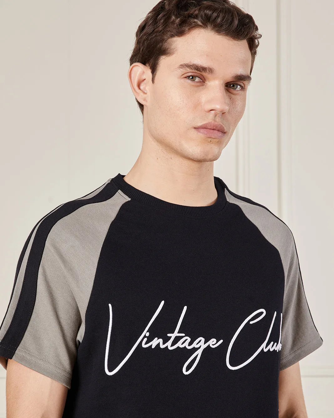 Men Black Pique Active T-Shirt sold by Redtag product image thumbnail 4