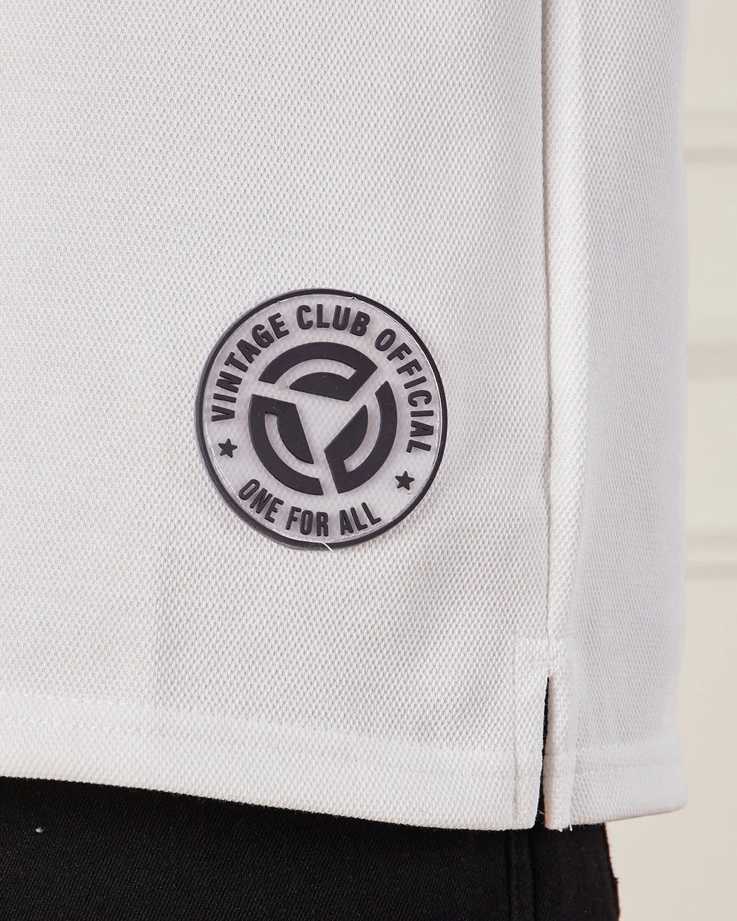 Men White Pique Active T-Shirt sold by Redtag product image thumbnail 5