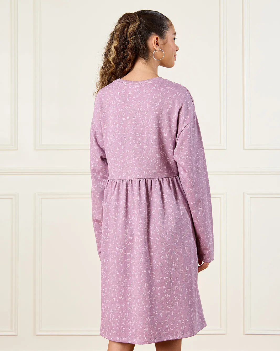 Senior Girls Lilac Basic Knitted Dress sold by Redtag product image thumbnail 3