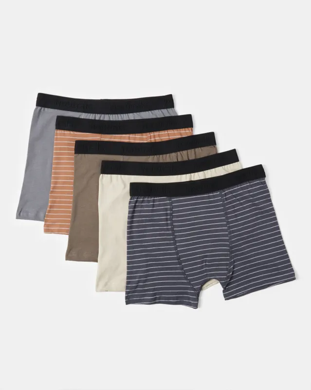 Boys Assorted Striped Boxer Set (Pack of 5) sold by Redtag