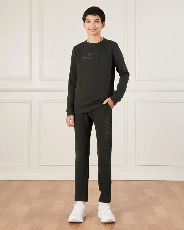 Senior Boys Brown Printed Jog Set (2 Piece) sold by Redtag