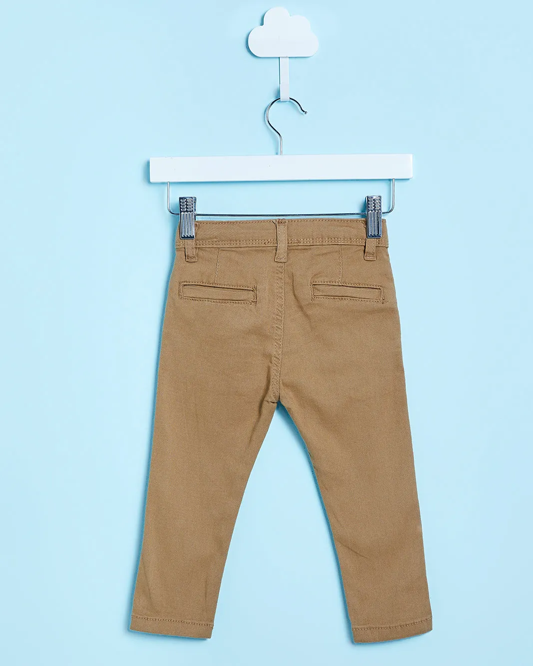 Infant Boys Tan Basic Chino Trousers sold by Redtag product image thumbnail 3