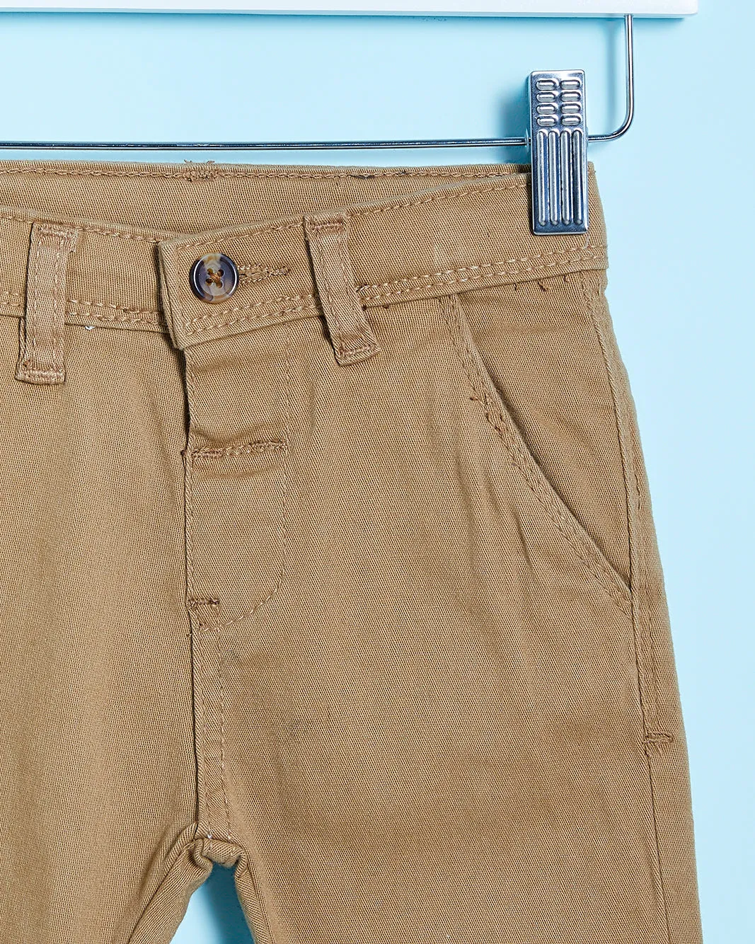 Infant Boys Tan Basic Chino Trousers sold by Redtag product image thumbnail 2