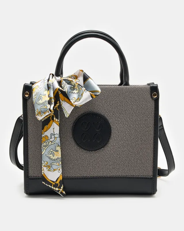 Women Grey And Black Embellished Day Bag sold by Redtag