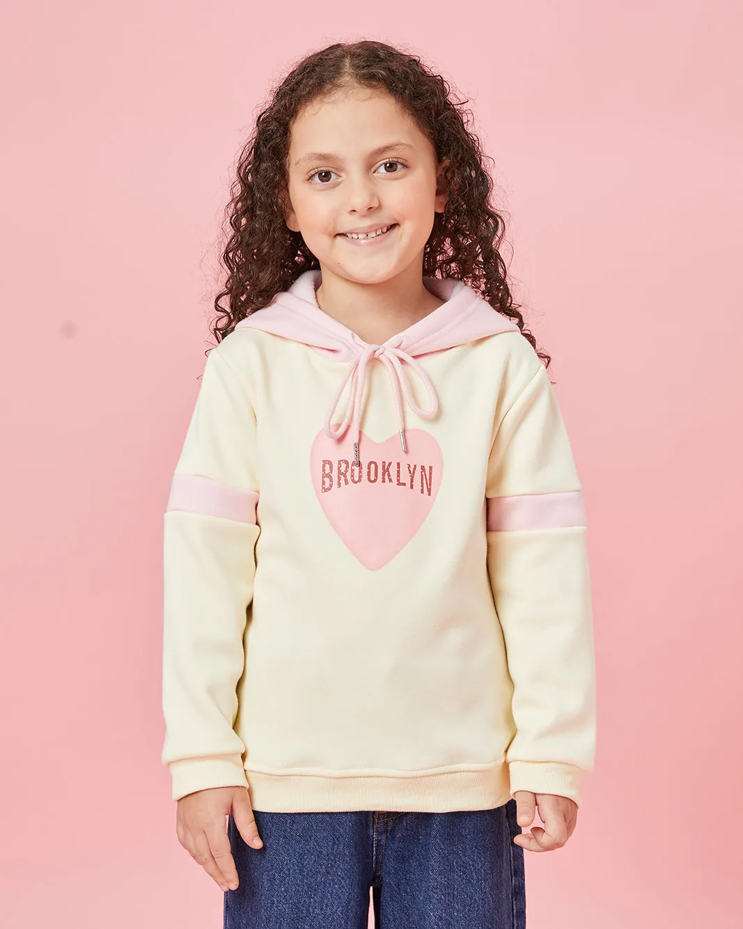 Girls Ivory Placement Print Sweatshirt sold by Redtag