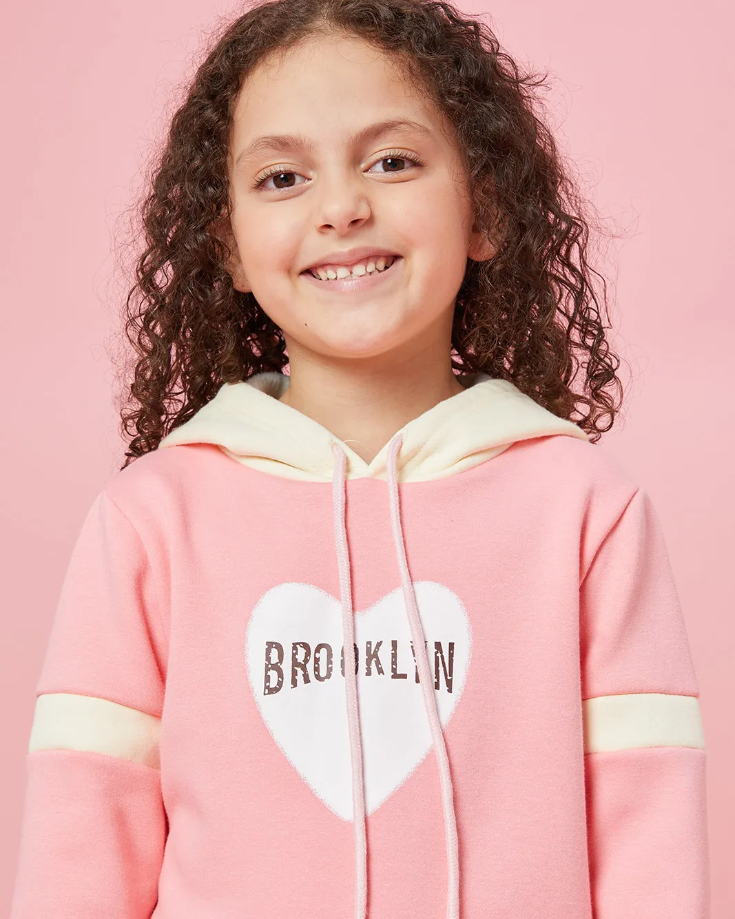 Girls Pink Placement Print Sweatshirt sold by Redtag product image thumbnail 4