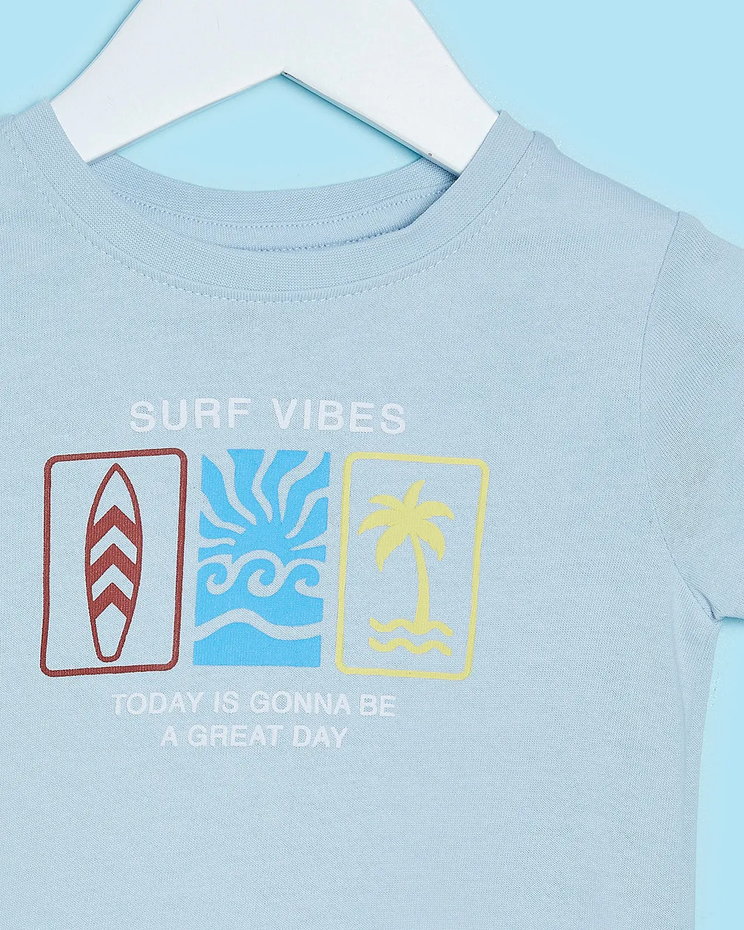 Infant Boys Blue Surf Printed T-Shirt sold by Redtag product image thumbnail 2