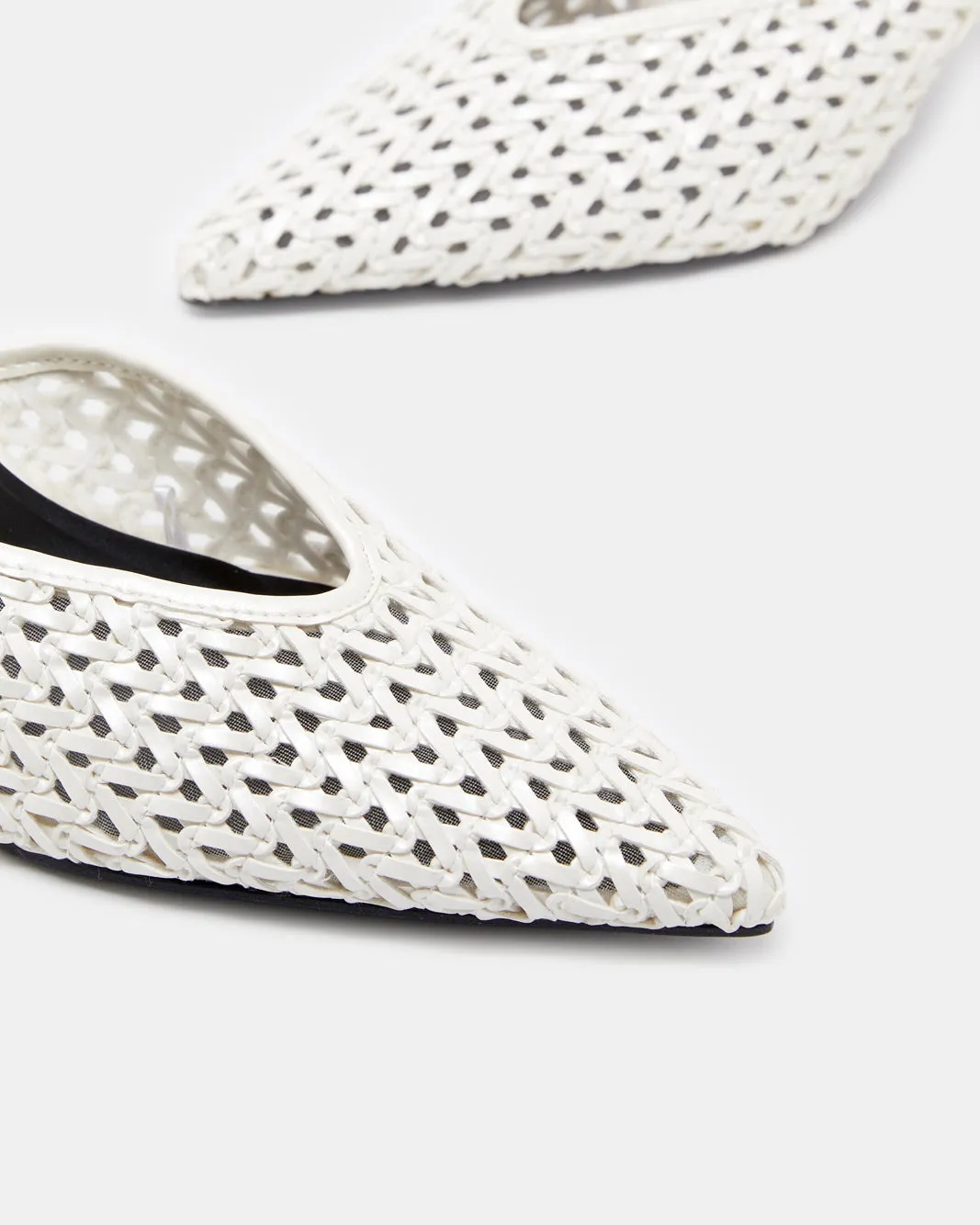 Women White Weaved Mule sold by Redtag product image thumbnail 3