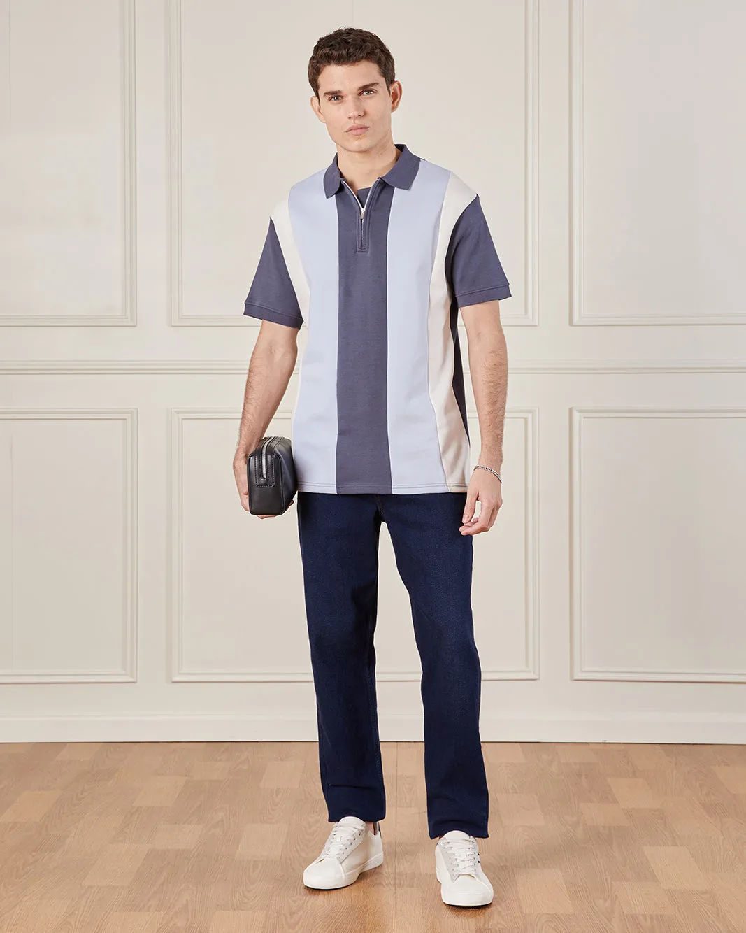 Men Multicolour Short Sleeved Polo Shirt sold by Redtag product image thumbnail 2