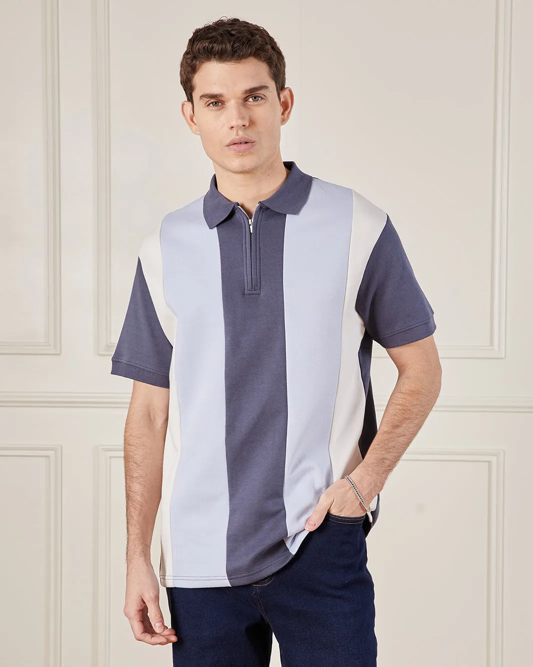 Men Multicolour Short Sleeved Polo Shirt sold by Redtag