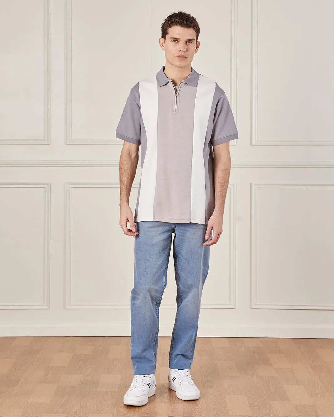 Men Multicolour Short Sleeved Polo Shirt sold by Redtag product image thumbnail 2