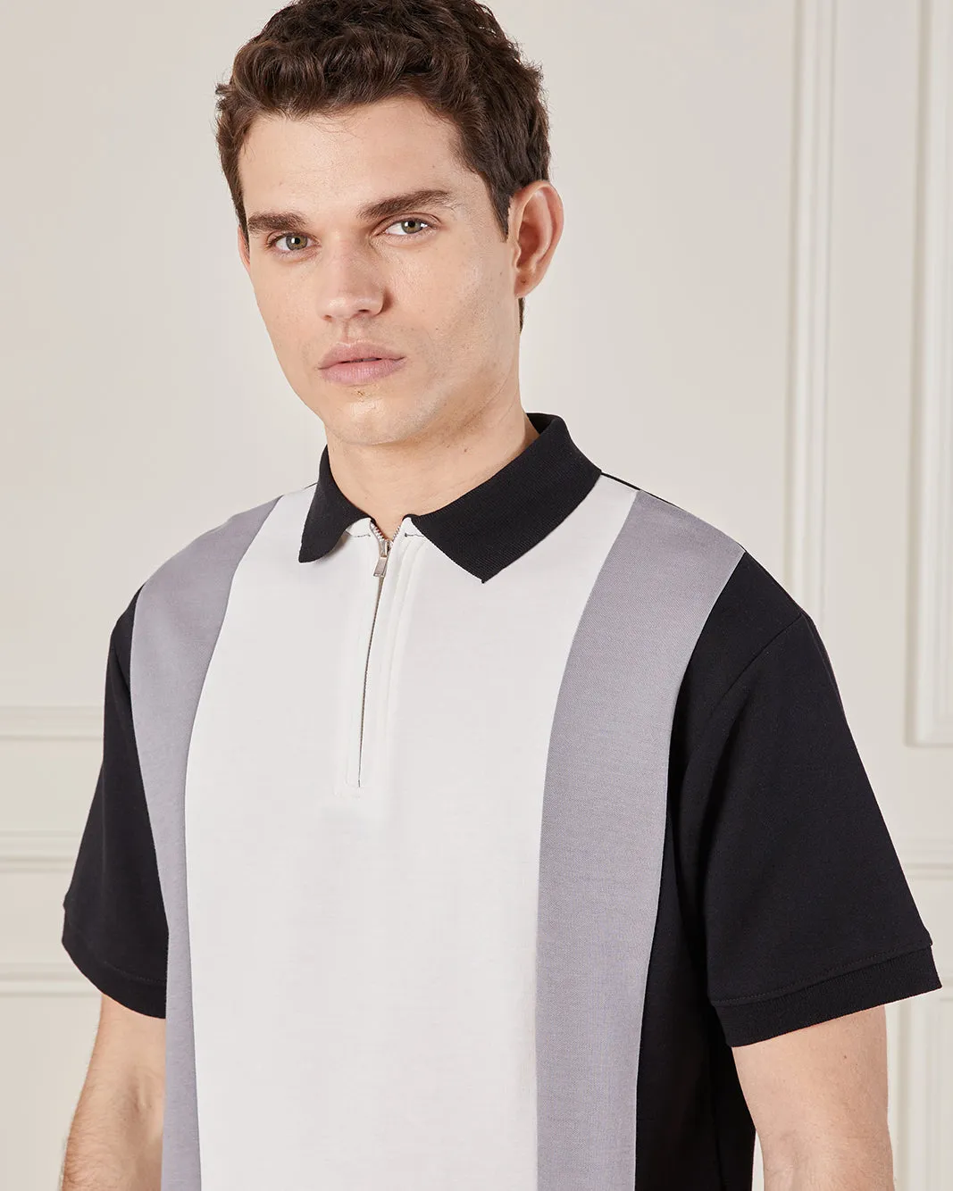 Men Multicolour Short Sleeved Polo Shirt sold by Redtag product image thumbnail 4