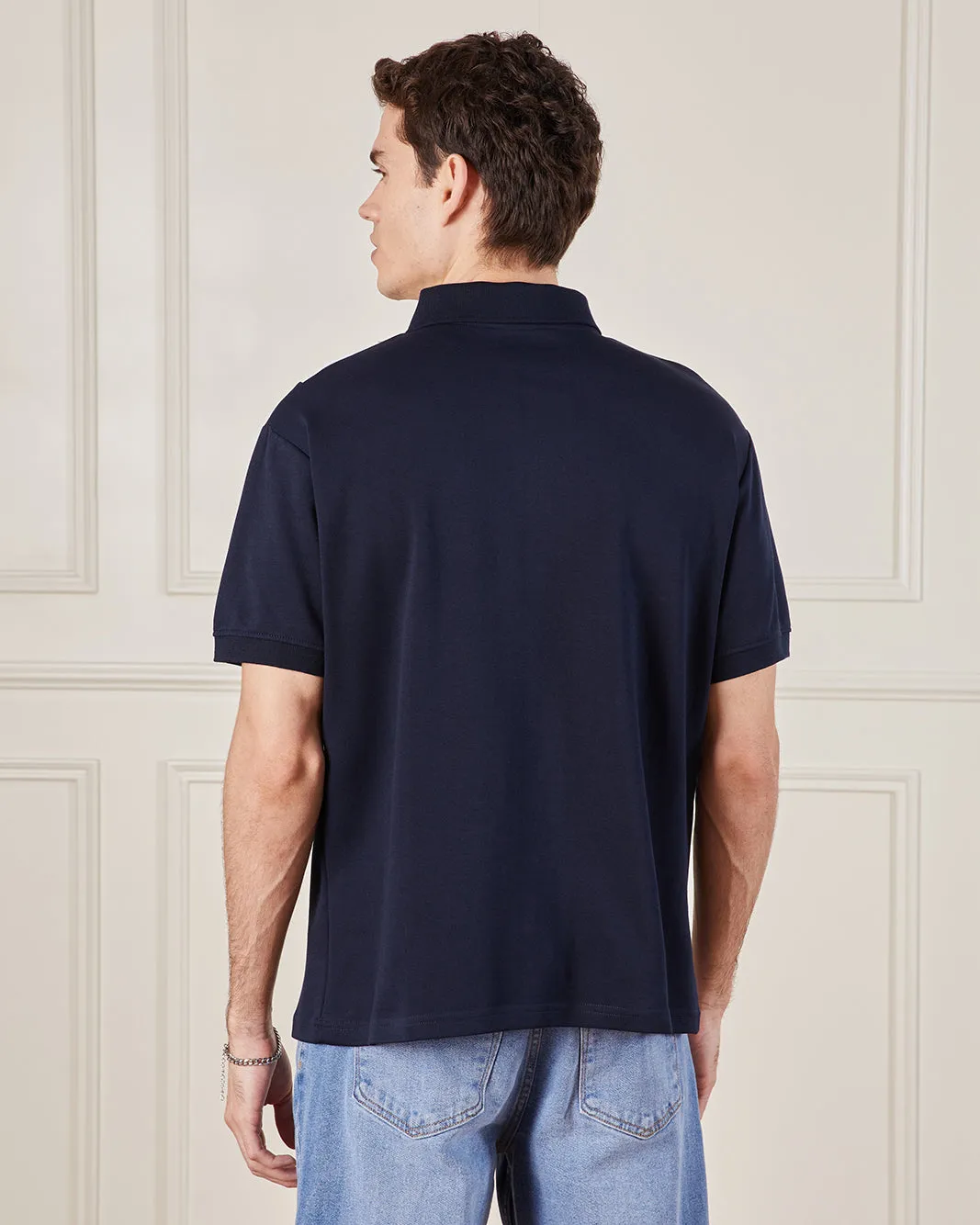 Men Multicolour Colour Block Polo Shirt sold by Redtag product image thumbnail 3