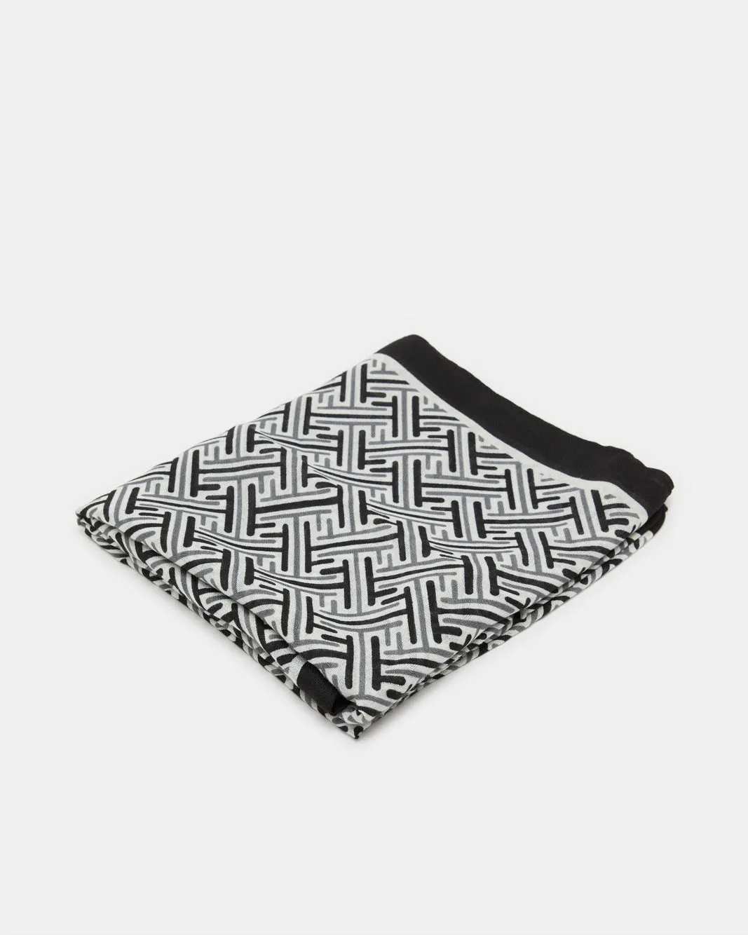 Women Black Printed Scarf sold by Redtag product image thumbnail 2