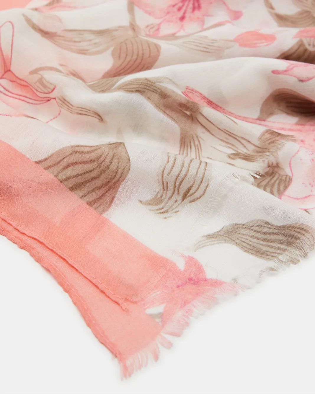 Women Pink Printed Scarf sold by Redtag product image thumbnail 4