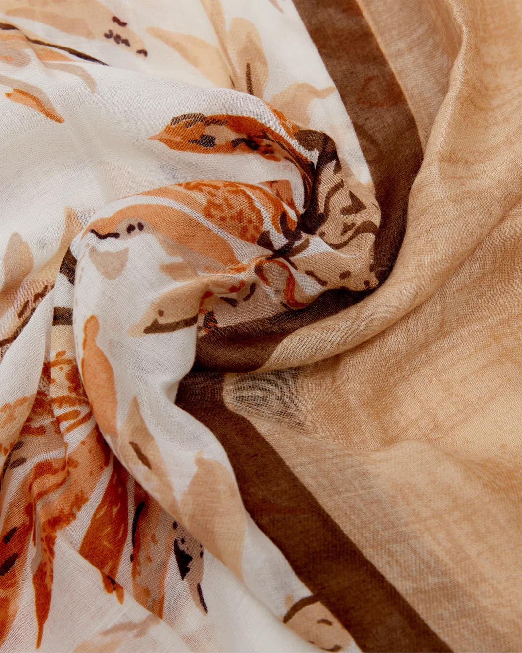 Women Brown Printed Scarf sold by Redtag product image thumbnail 3