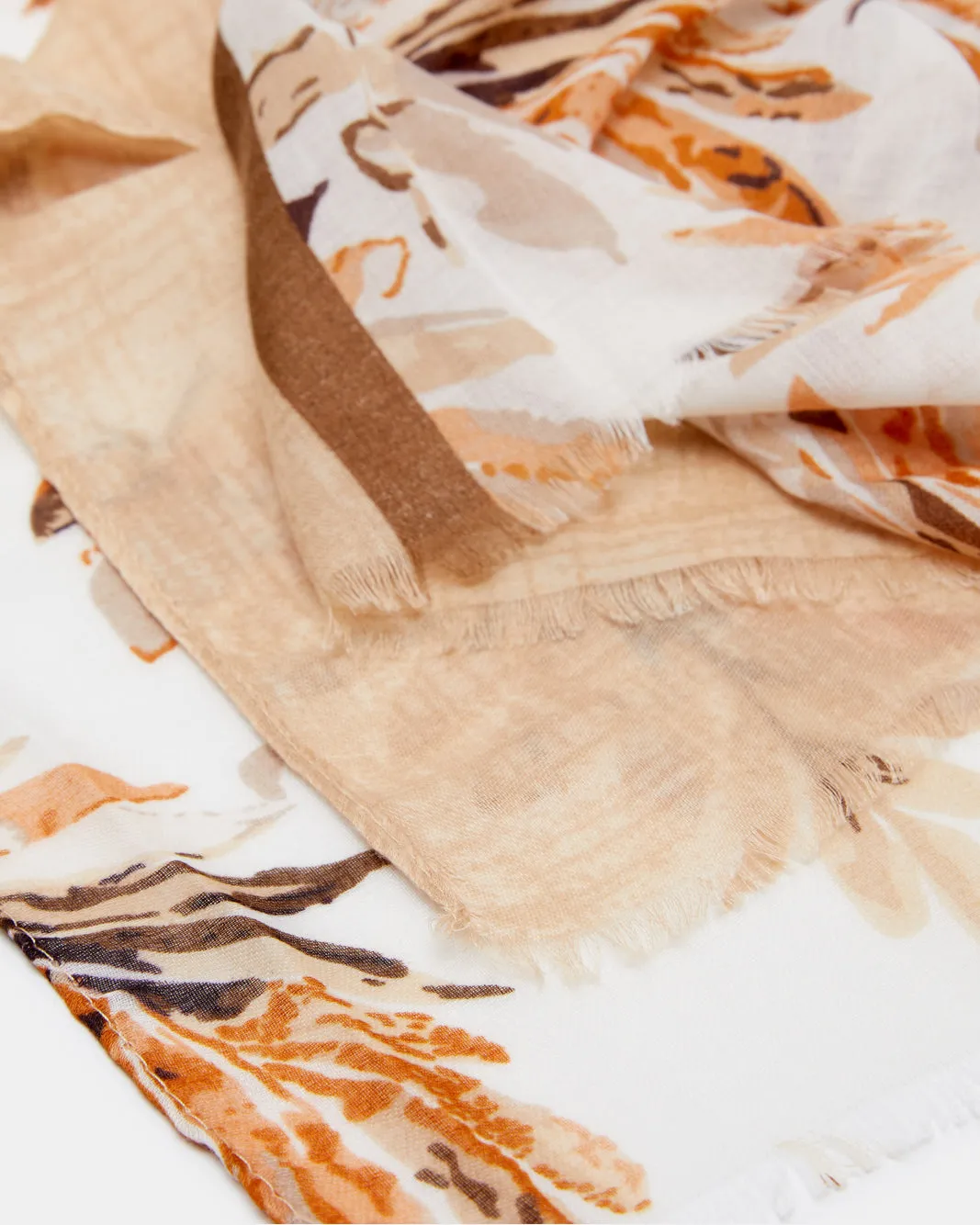 Women Brown Printed Scarf sold by Redtag product image thumbnail 4