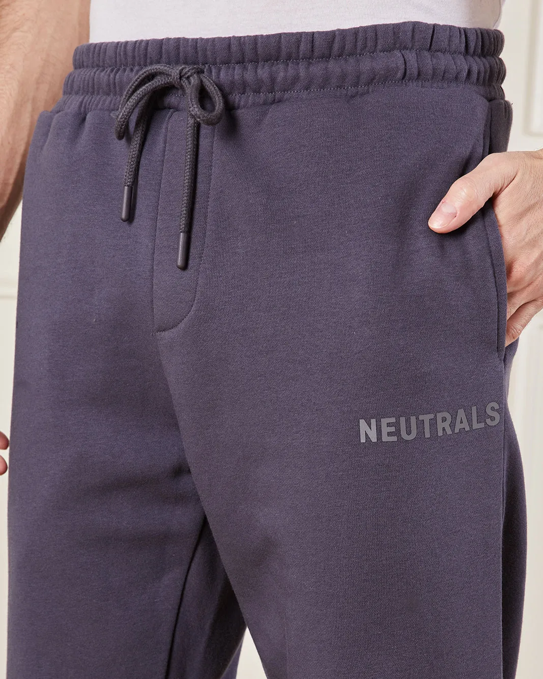 Men Blue Relax Fit Lounge Pants sold by Redtag product image thumbnail 4