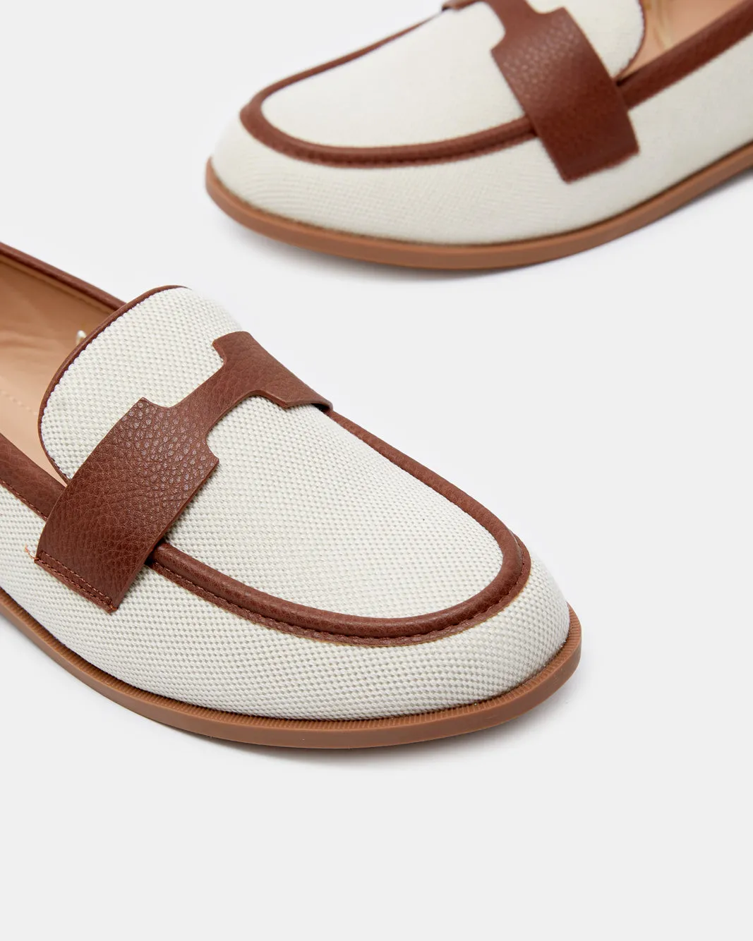 Women Beige Textured Overlay Loafers sold by Redtag product image thumbnail 3