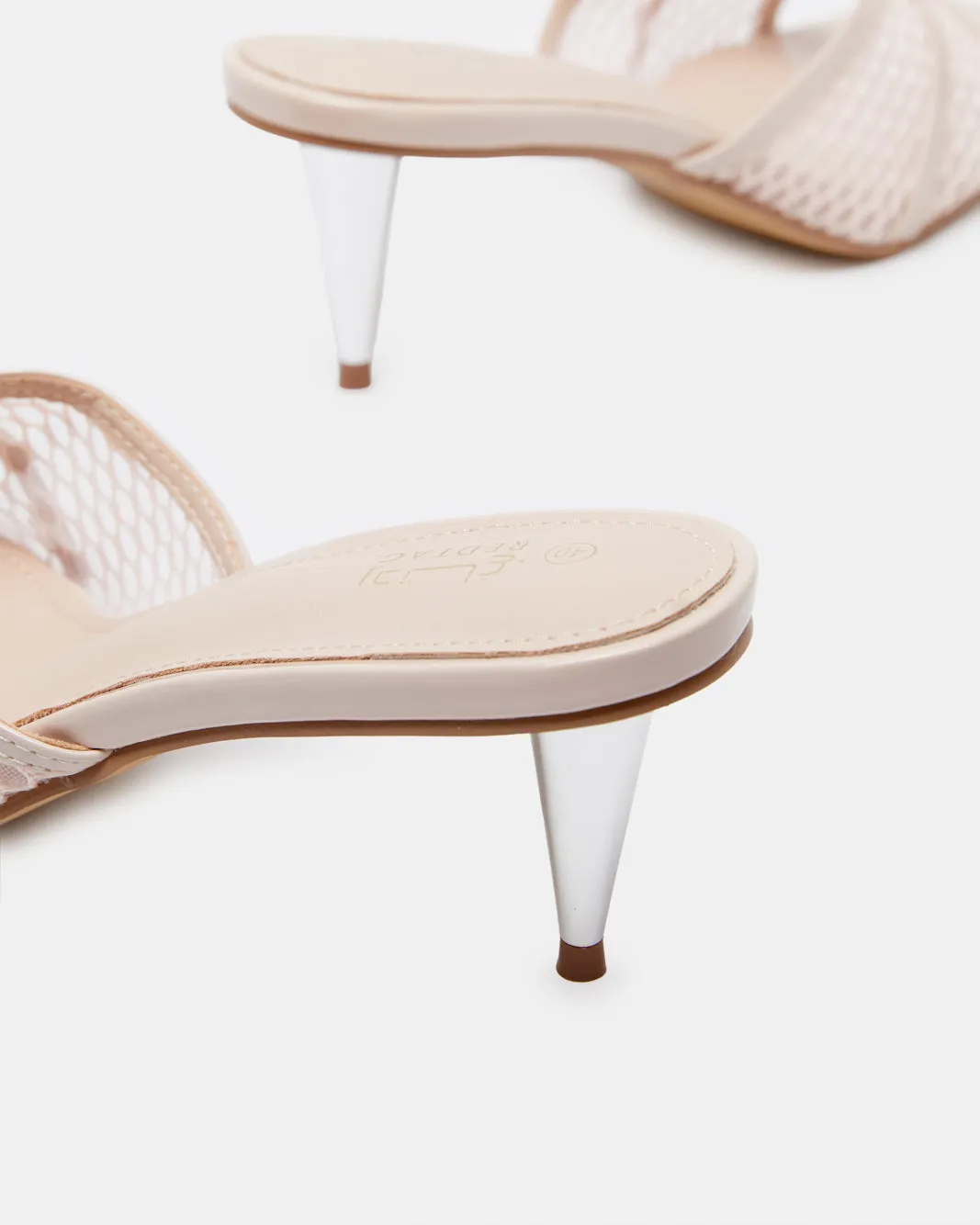 Women Beige Mesh Textured Mule sold by Redtag product image thumbnail 4