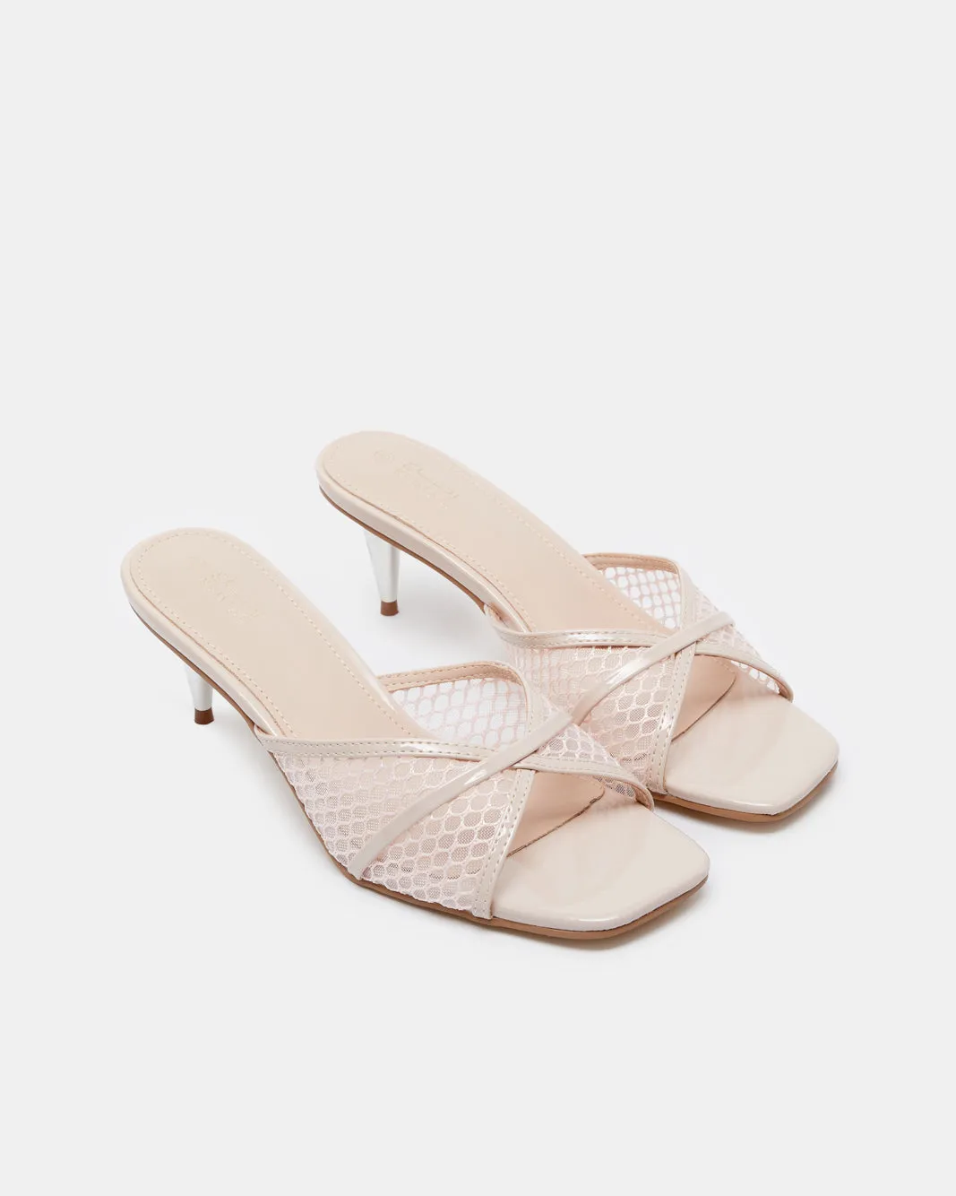 Women Beige Mesh Textured Mule sold by Redtag product image thumbnail 2