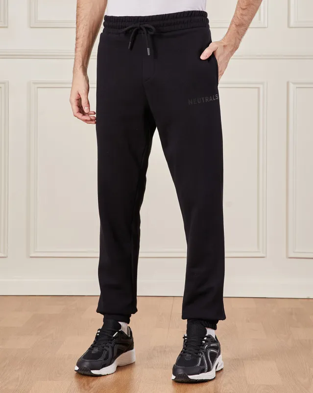 Men Black Relax Fit Lounge Pants sold by Redtag