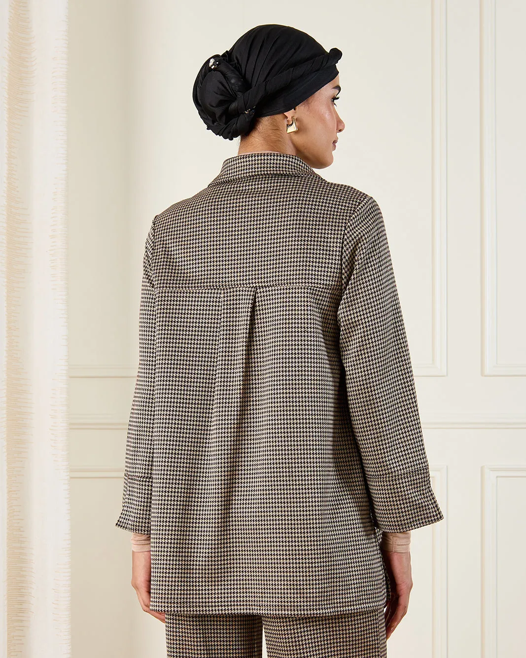 Women Brown Collared Button Front Blouse sold by Redtag product image thumbnail 3