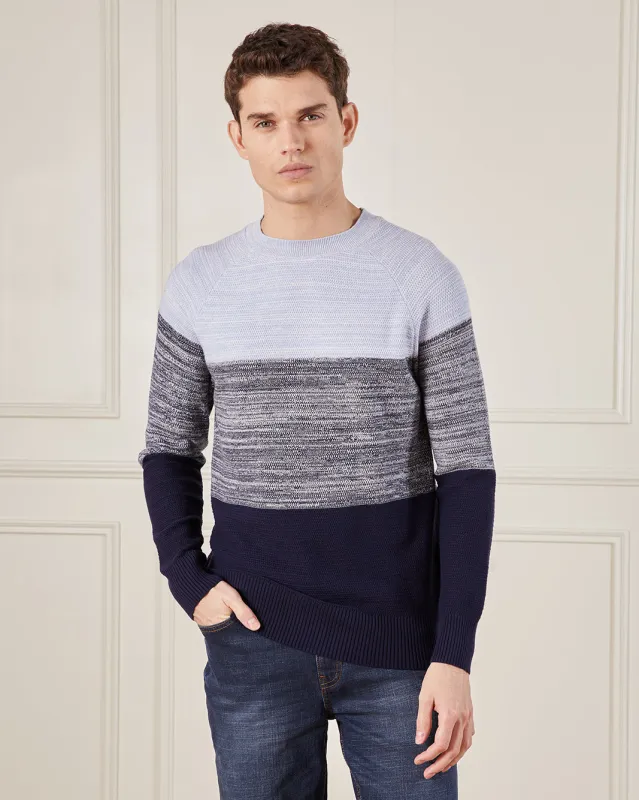 Men Grey Solid Sweater sold by Redtag
