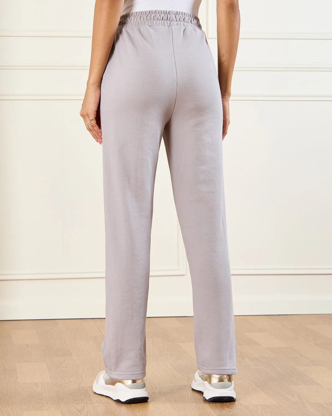 Women Grey Basic Active Pants sold by Redtag product image thumbnail 3