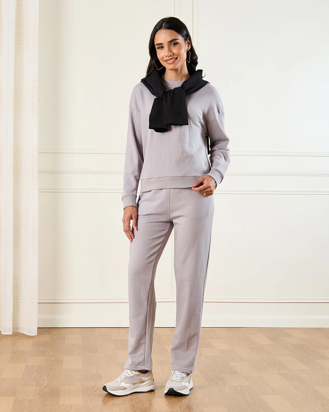 Women Grey Basic Active Pants sold by Redtag product image thumbnail 2
