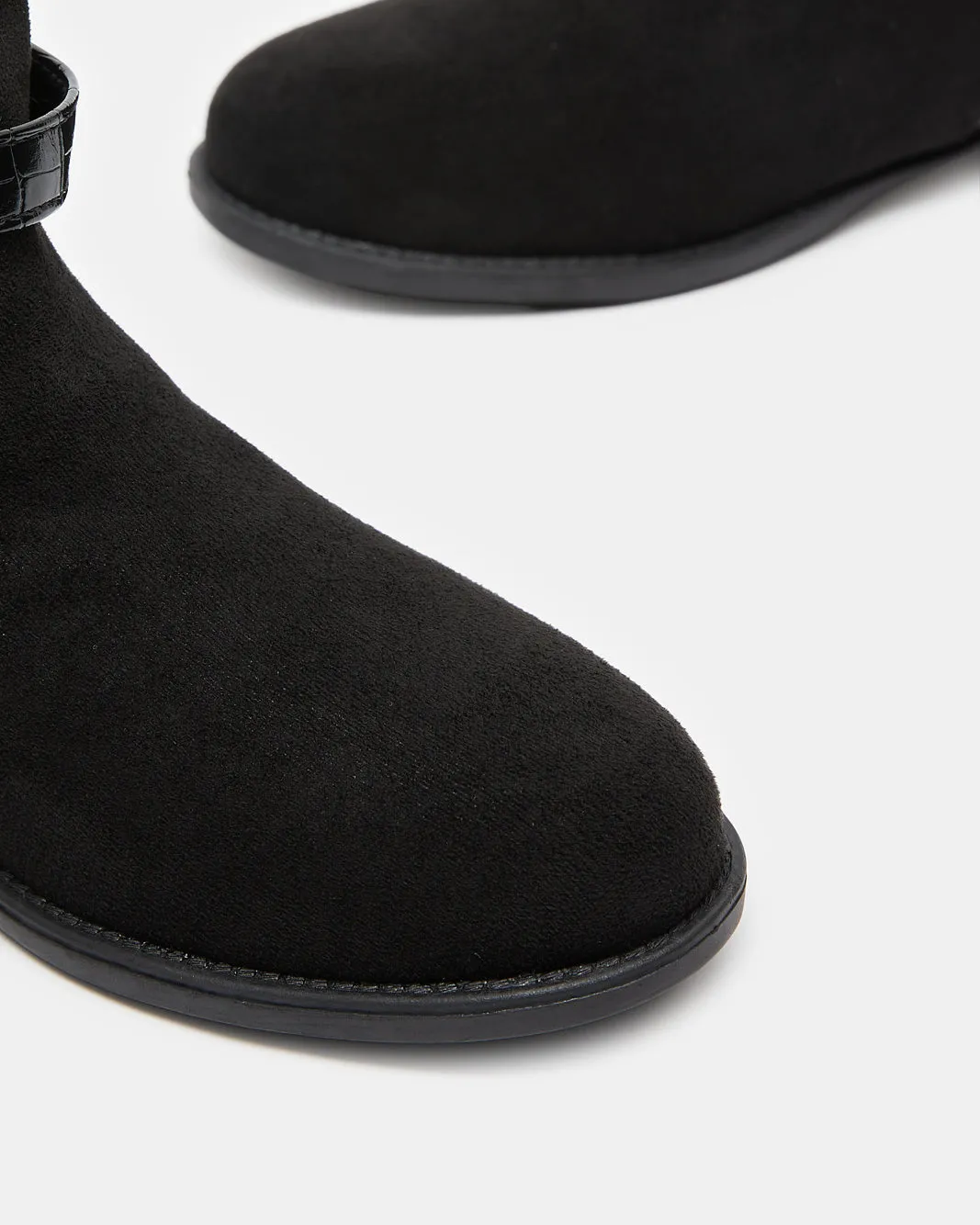 Senior Girls Black Buckle Chelsea Boot sold by Redtag product image thumbnail 3