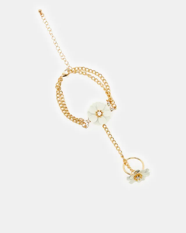 Girls Gold Embellished Bracelet made by Redtag