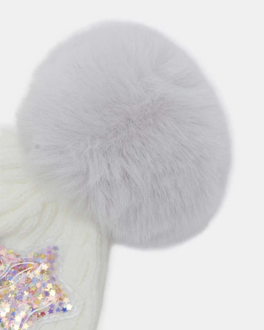 Girls White Embellished Cap With Gloves Set (2 Piece) sold by Redtag product image thumbnail 4