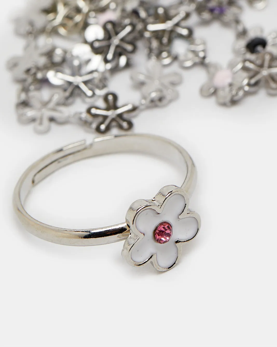 Girls Silver Embellished Necklace Set (3 Piece) sold by Redtag product image thumbnail 3