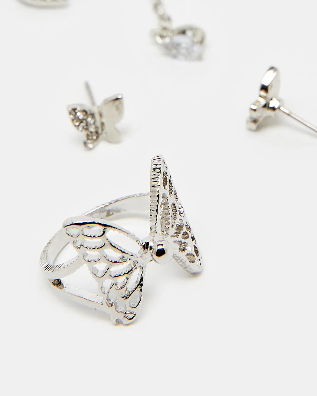 Girls Silver Embellished Necklace Set (3 Piece) sold by Redtag product image thumbnail 3