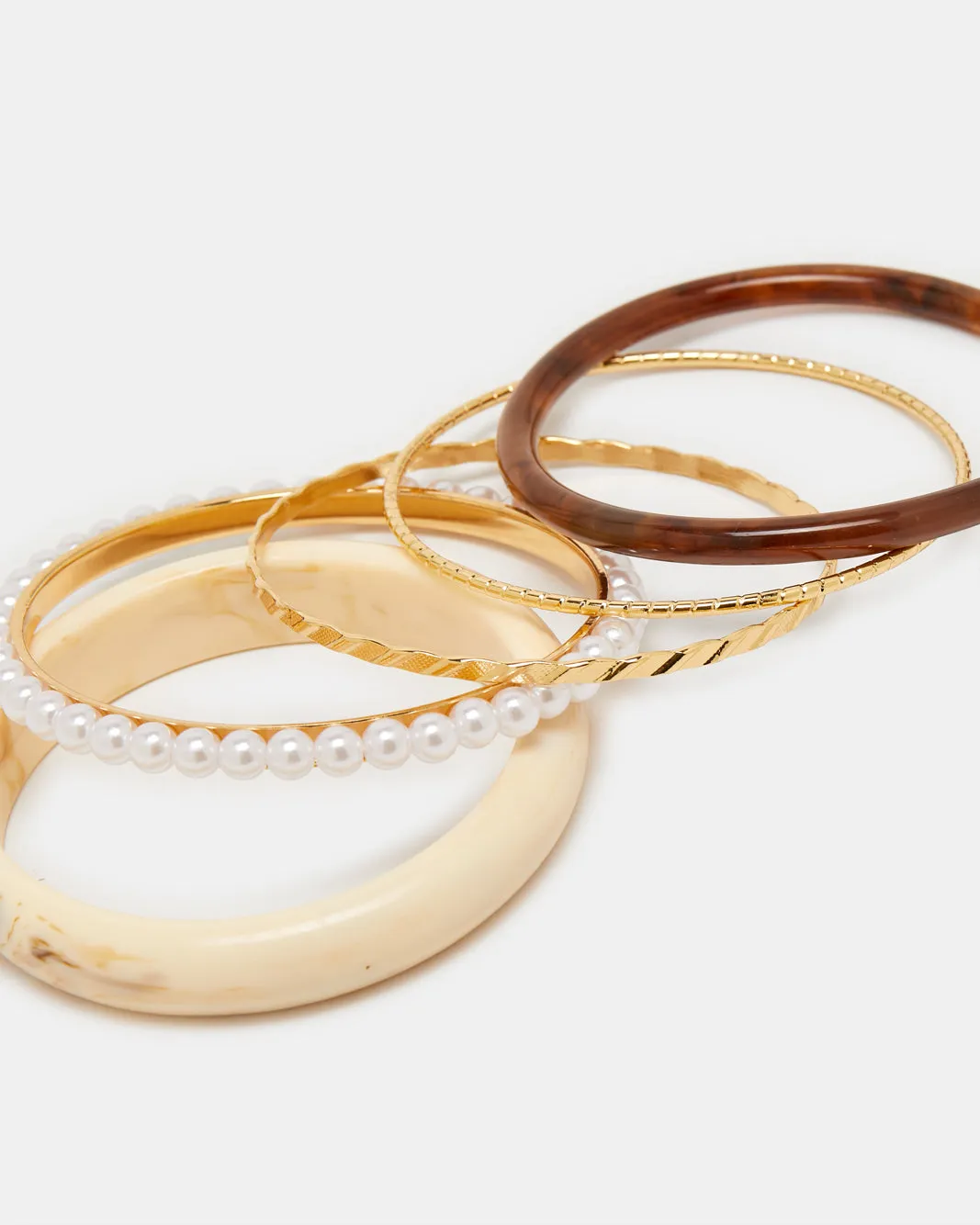 Women Gold Embellished Bangle Set (Pack of 5) sold by Redtag product image thumbnail 3