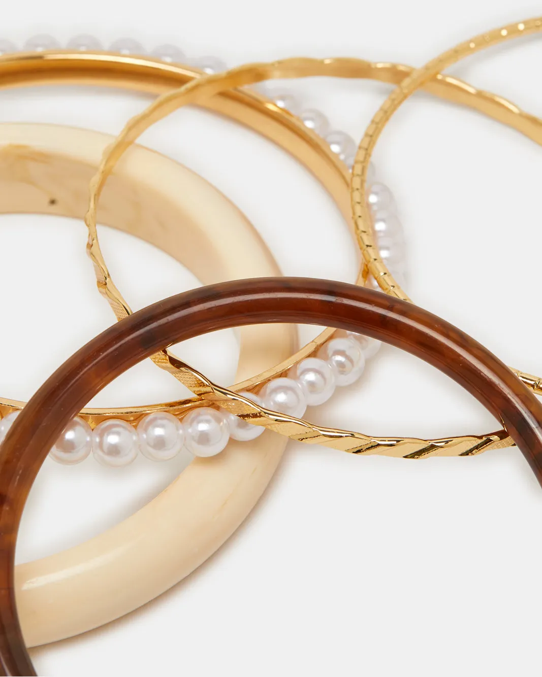 Women Gold Embellished Bangle Set (Pack of 5) sold by Redtag product image thumbnail 4