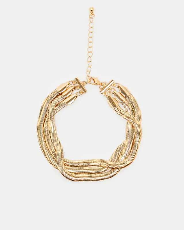 Women Gold Embellished Bracelet sold by Redtag