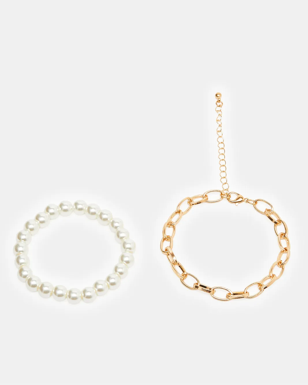 Women Gold Embellished Bracelet Set (Pack of 2) sold by Redtag