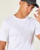 Men White Basic Solid T-Shirt sold by Redtag
