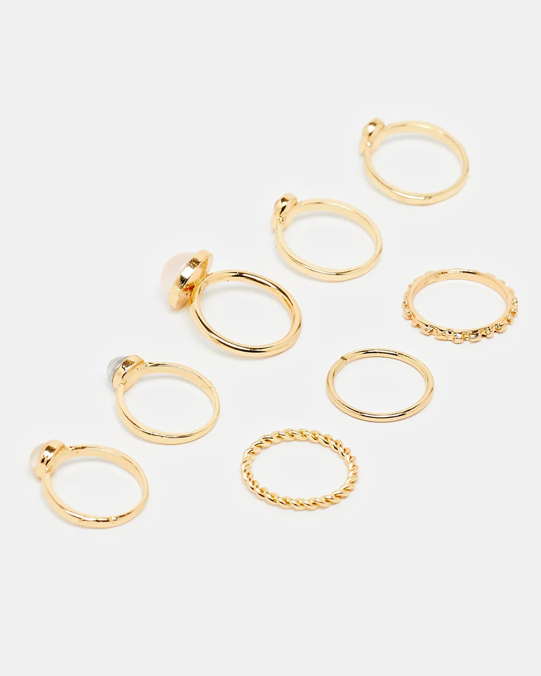 Women Gold Ring Set (8 Piece) sold by Redtag product image thumbnail 2