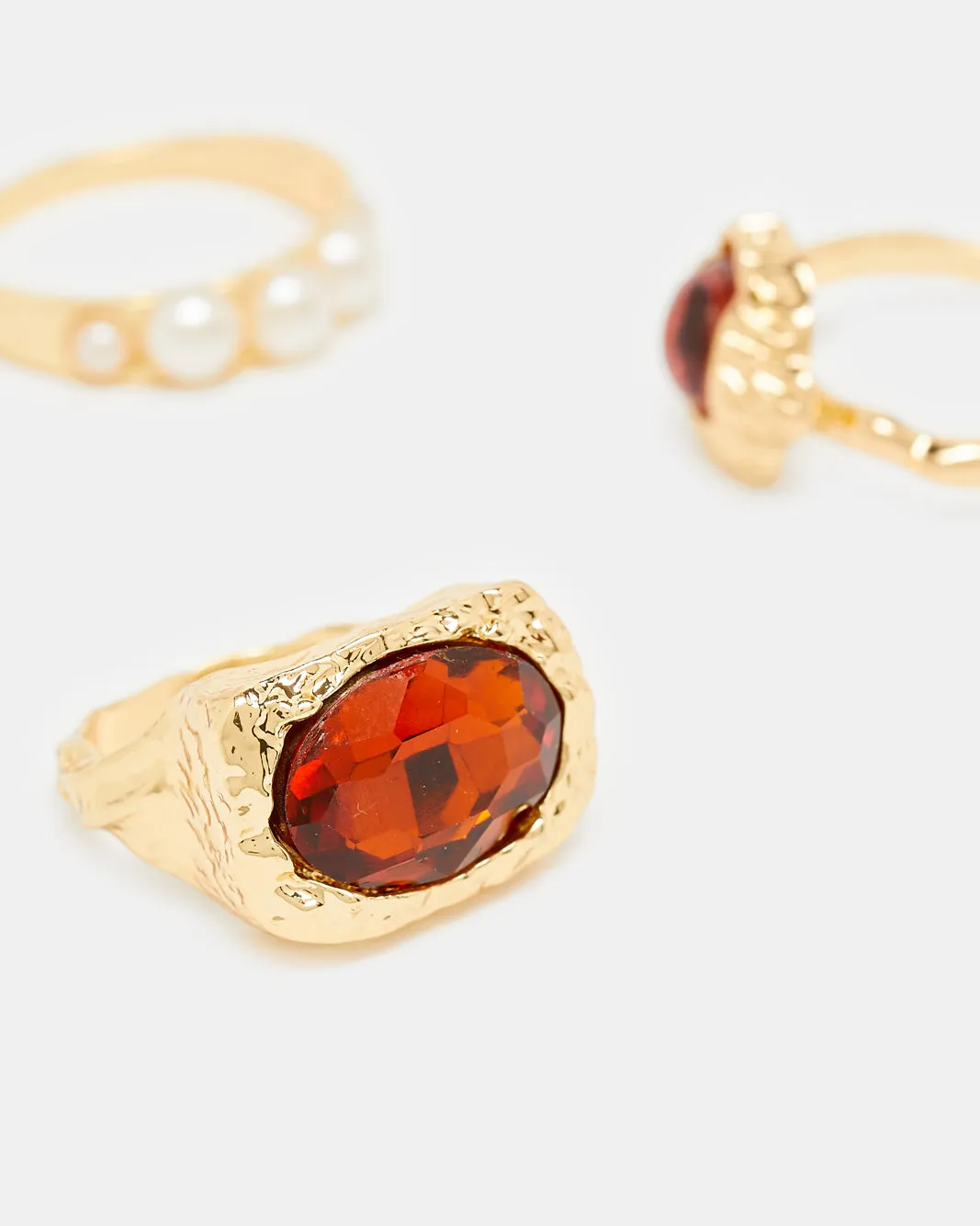 Women Gold Ring Set (3 Piece) sold by Redtag product image thumbnail 3
