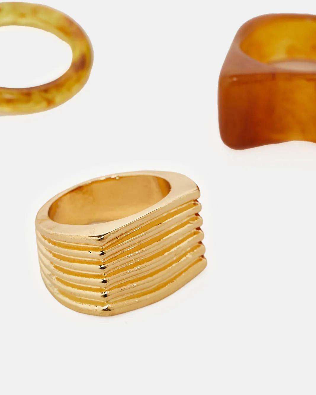 Women Gold Ring Set (3 Piece) sold by Redtag product image thumbnail 3