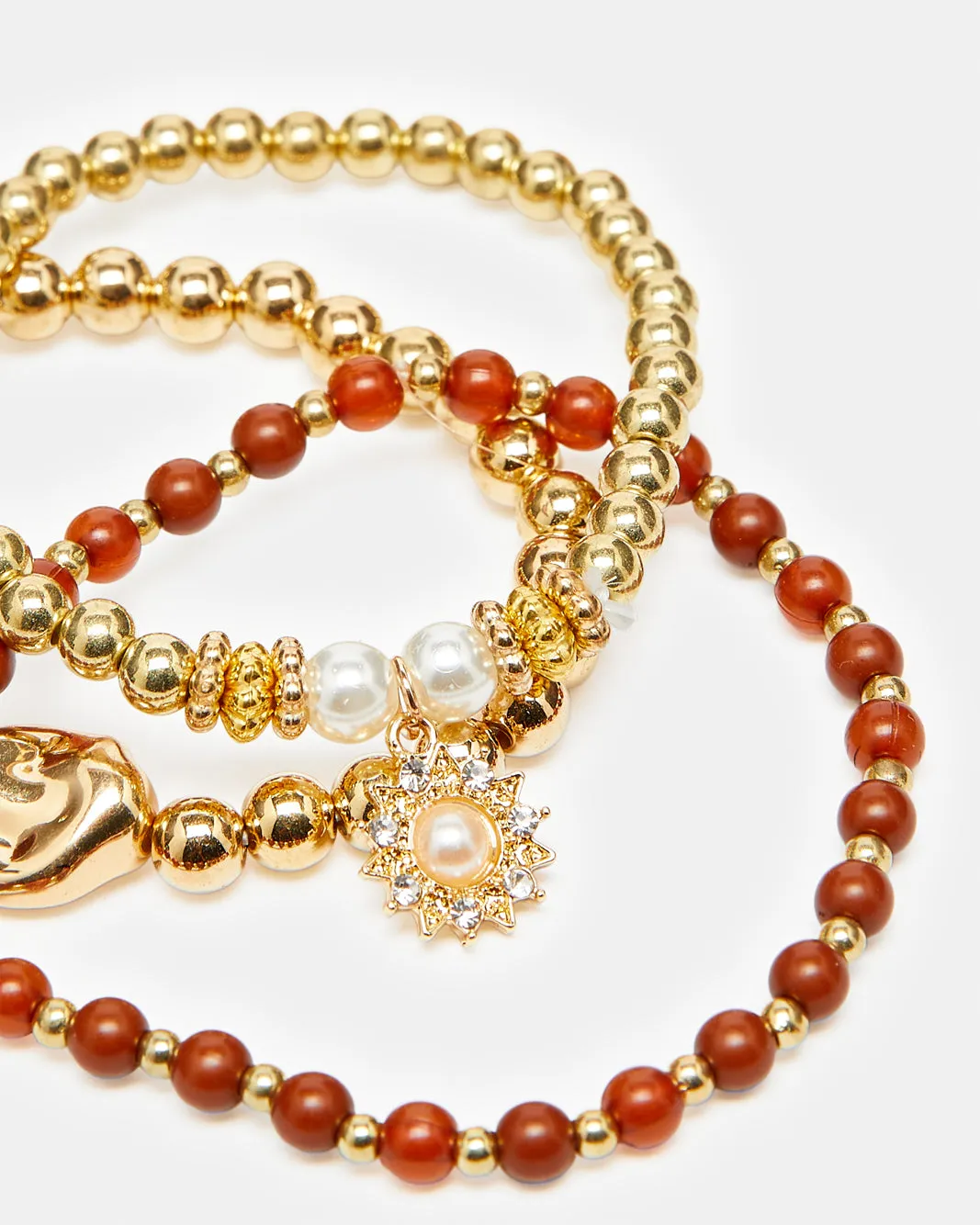 Women Gold Embellished Bracelet Set (Pack of 6) sold by Redtag product image thumbnail 2