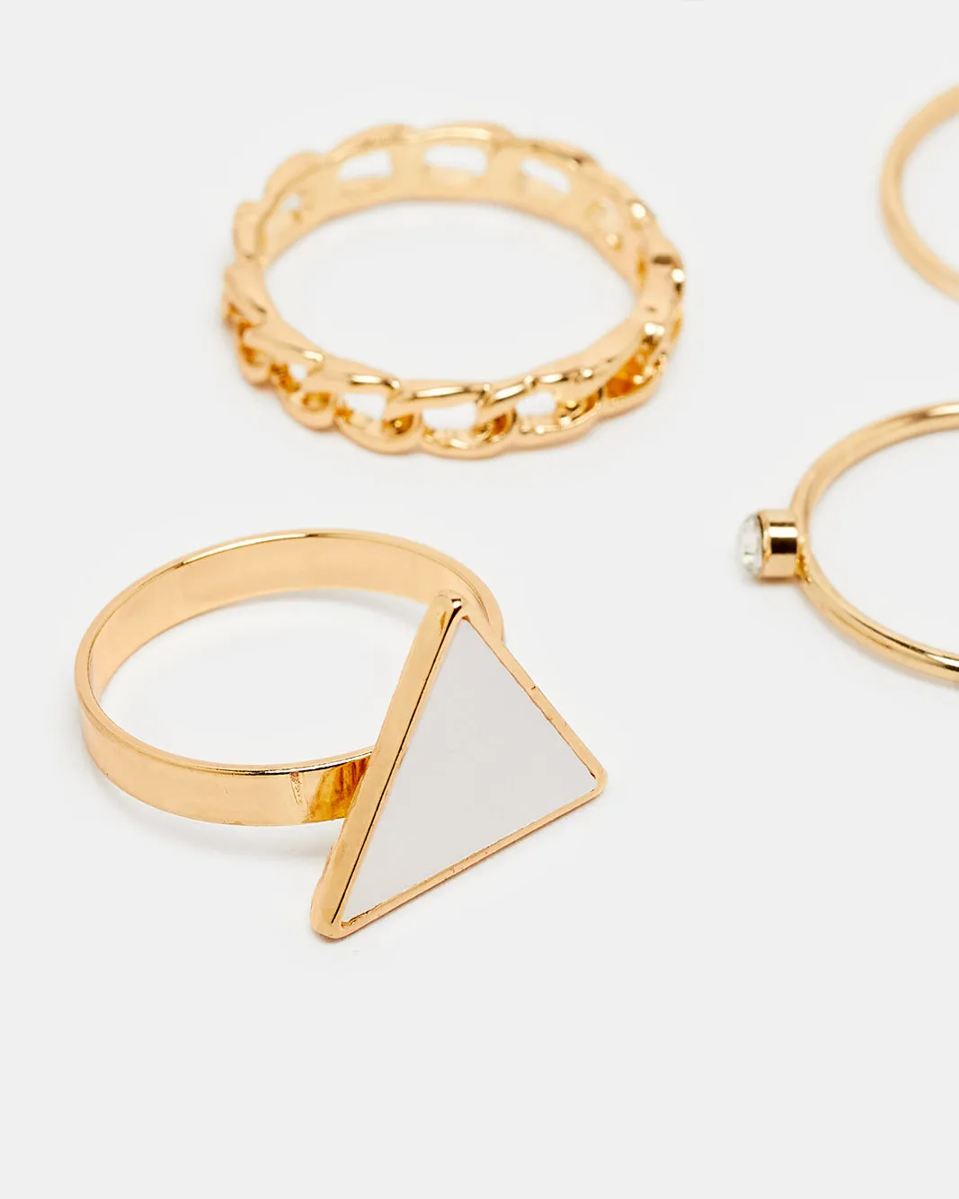 Women Gold Embellished Rings (9 Piece) sold by Redtag product image thumbnail 3