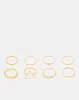 Women Gold Embellished Rings (9 Piece) sold by Redtag