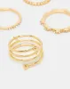 Women Gold Embellished Rings (8 Piece) sold by Redtag