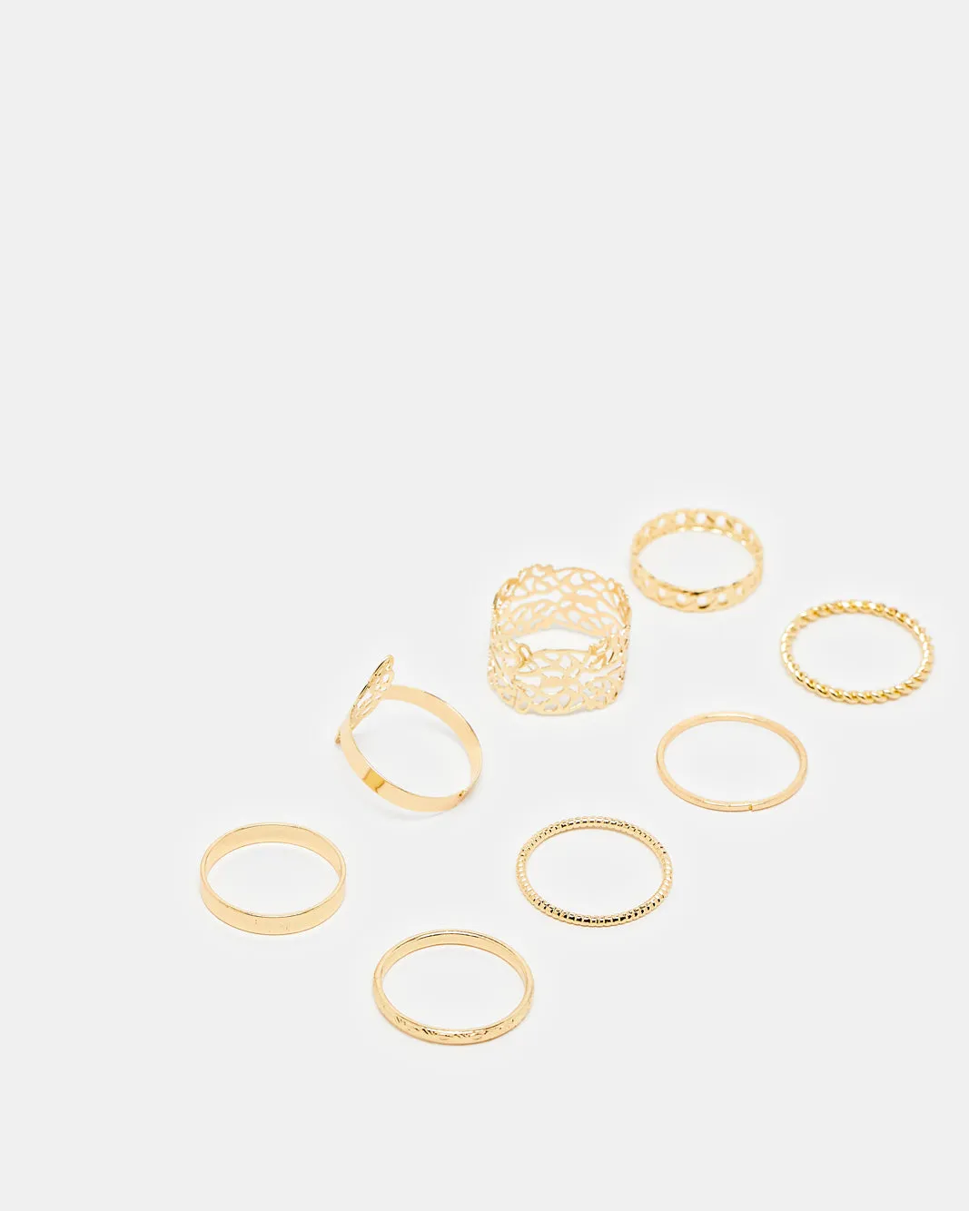 Women Gold Embellished Rings (8 Piece) sold by Redtag product image thumbnail 2